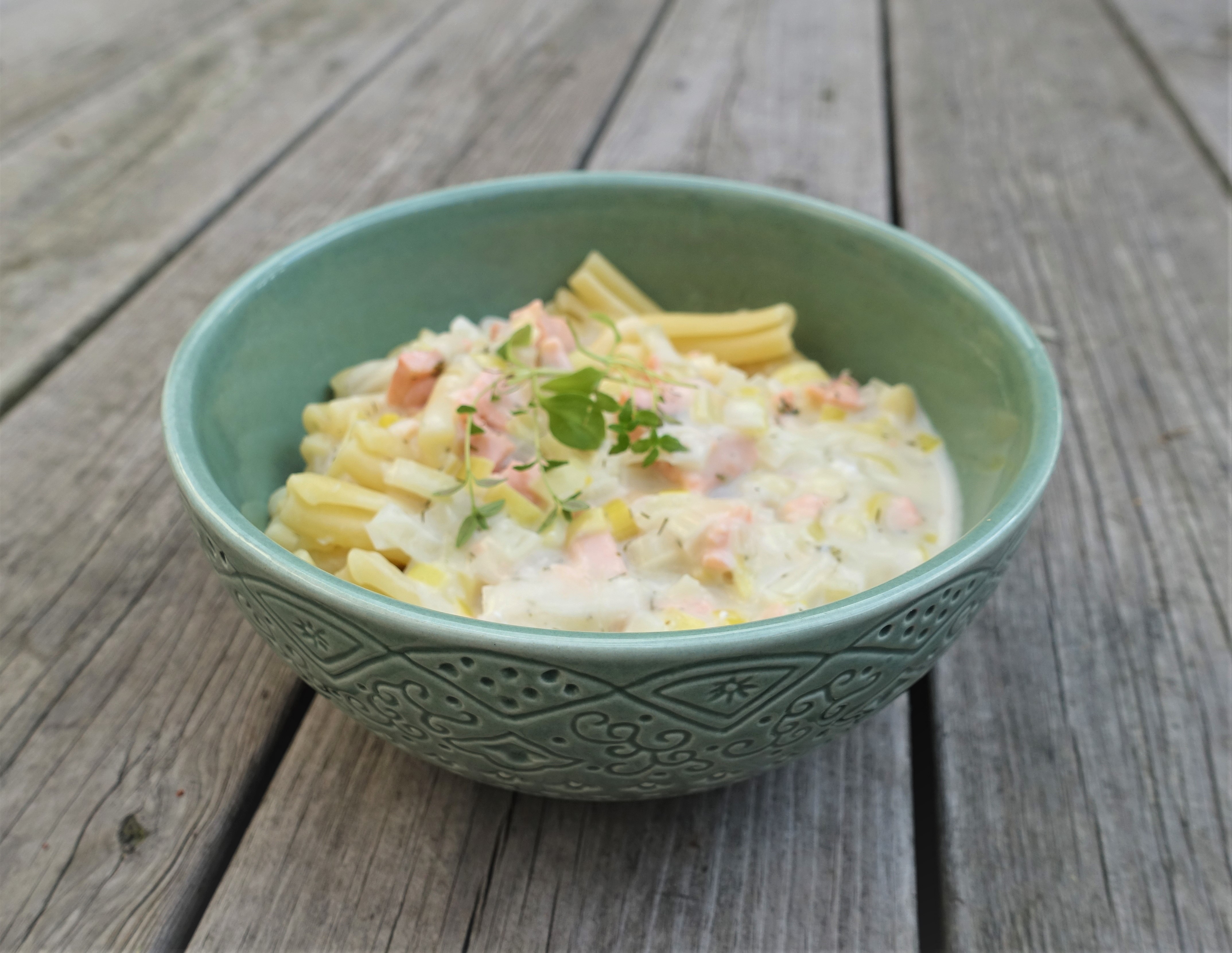 Pasta med laxsås - Du i Fokus