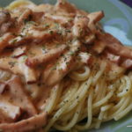 Spagetti med kasslersås