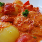 Fisk- och paprikagratäng med ajvar