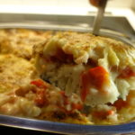 Krabb- och räkgratäng