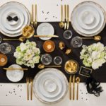 Porslin med guldkant