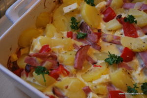 Potatisomelett med grönsaker och skinka nadjaskitchen