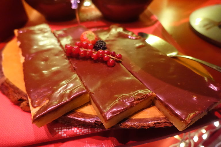dessert chokladkaka tyrols vilda julbord