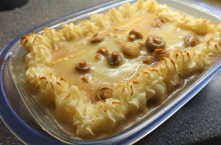 fläskfile i ugn med champinjoner och sparris