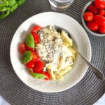 pasta med kyckling och spenat