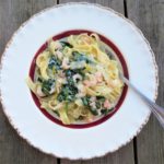 räkor med spenat och pasta