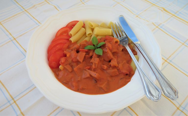 kycklingkorvstroganoff