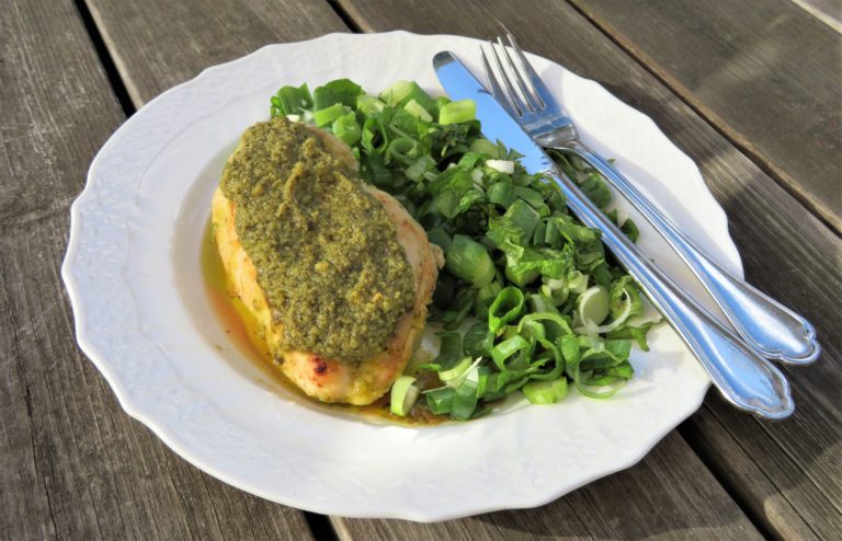 kyckling med pesto