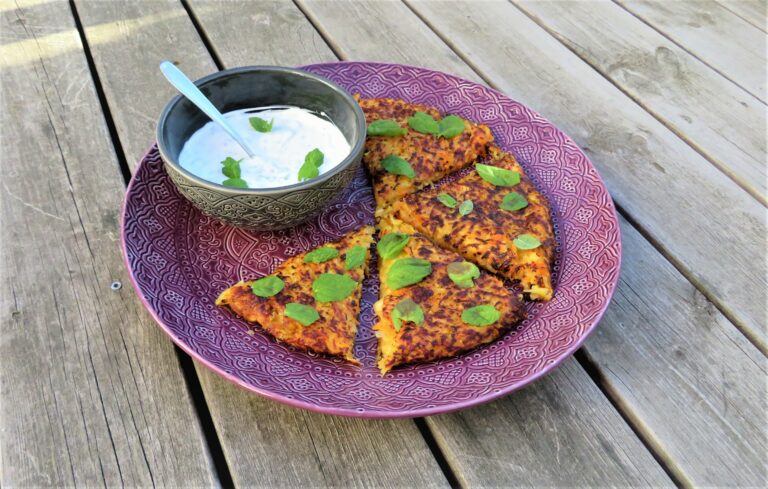 halloumi röst mynta sås