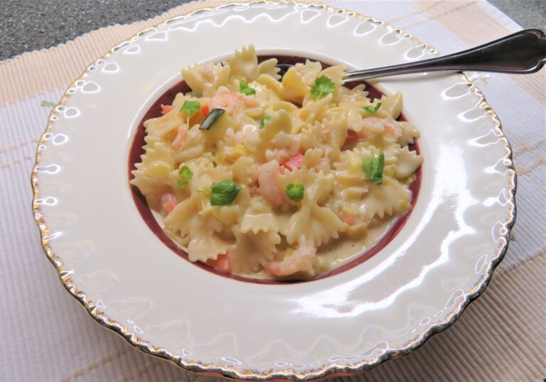 Limeräkor med pasta