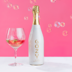 Gozy White Sangria against pink