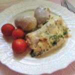 Ugnsbakad fisk med kräftosttäcke