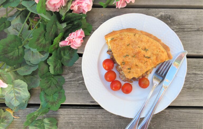 Krämig kantarellpaj