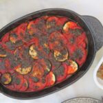 Zucchini- och tomatgratäng