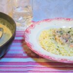 Krämig räkgryta med nudlar