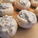 champinjoner med mozzarella