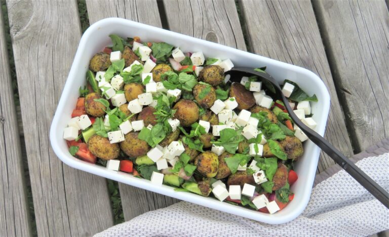 Ljummen potatissallad med fetaost