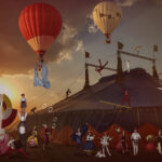 Circus,At,Sunset,-,Two,Boys,Climbing,A,Circus,Tent