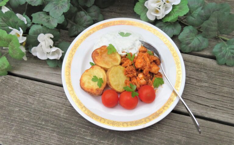 Kycklinggyros med tzatziki