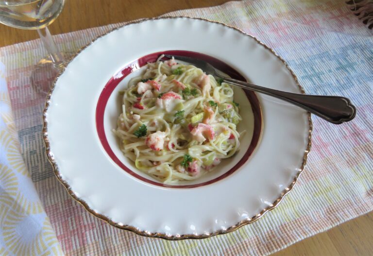 pasta med kräftsås