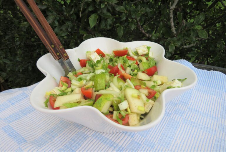 Päronsallad med getost