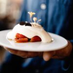 jordgubssorbet luftig grädde tomater