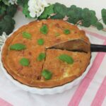 paj med torkad skinka och zucchini