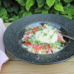 pasta med tomatsås och burrata