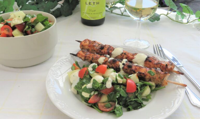 Melon- och mozzarellasallad