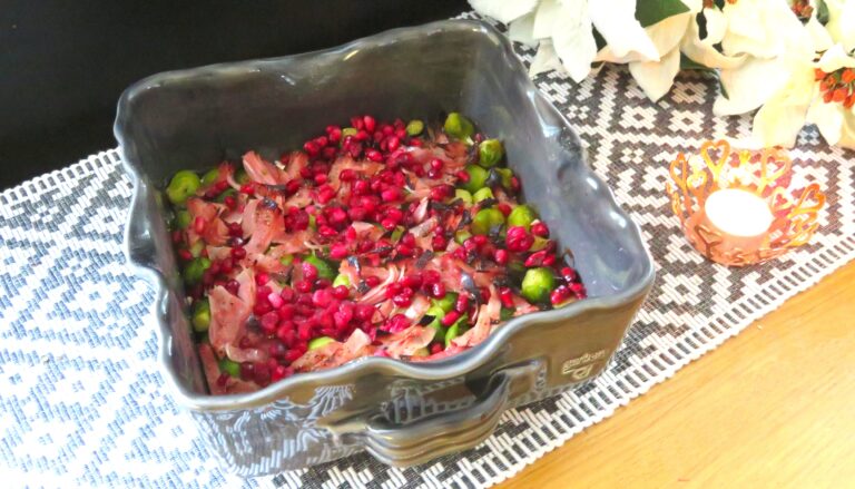 fetaost och brysselkål