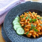 pasta med ajvar- och kotlettsås