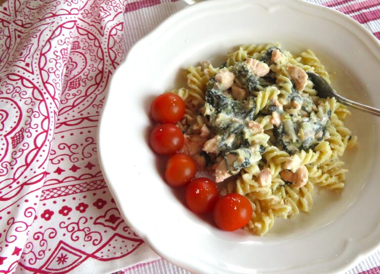 pasta med lax och pepparrot