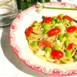 halloumi- och ramslökspasta