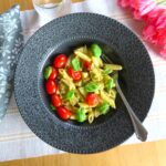 Pasta med pesto och filéer